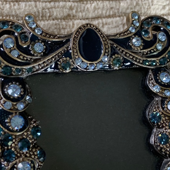 Accents Mini 25 Blue Jeweled Picture Frame Poshmark
